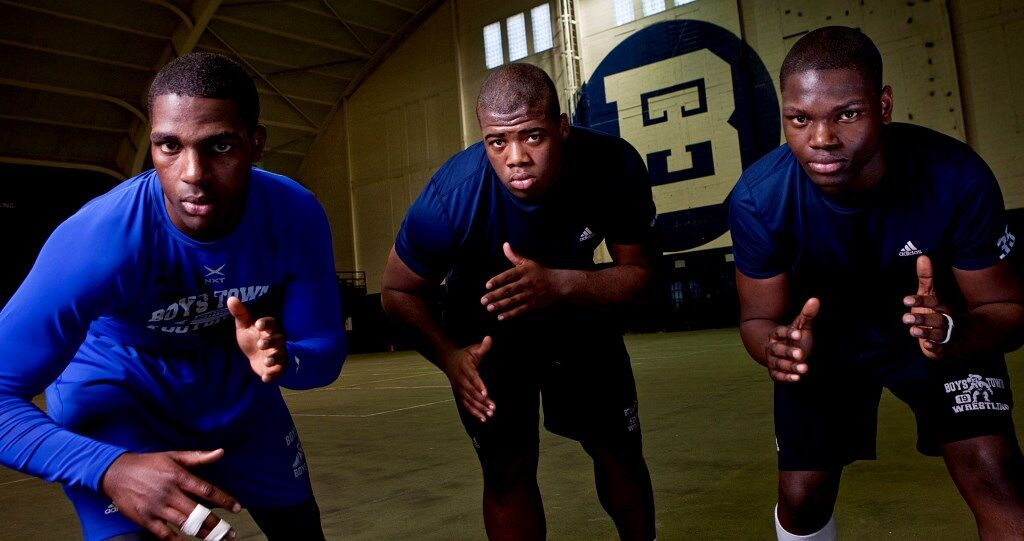Boys Town wrestlers